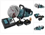 Makita Dce 090 Rt2x1 Akku Trennschleifer 36 V ( 2x 18 V ) 230 Mm Brushless + 2x Akku
