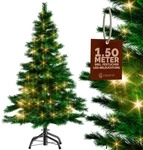 Weihnachtsbaum K&uuml;nstlich 140 150 180 Cm Lichterkette Led Tannenbaum Mit Beleuchtung