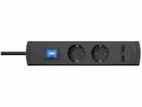 Kopp - UNOversal 2-fach Steckdosenleiste 2-fach USB-Ladeport 2100 mA mit...