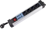 Rev Steckdosenleiste 4-fach + Ks Usb Supraline Schalter Schwarz