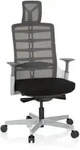 B&uuml;rostuhl / Drehstuhl Skarif Netz / Stoff - Weiss/grau/schwarz Hjh Office