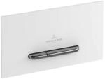 Viconnect - Bet&auml;tigungsplatte M300, Geb&uuml;rsteter Edelstahl / Glass - Glossy White