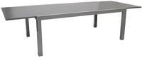 Degamo - Ausziehtisch Marina Xxl, 200/300x110cm, Aluminium + Glas Grau