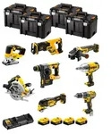 Dewalt - Akku Kombopack Dck865p4t: 18 Volt - 8 Ger&auml;te, 4x 5,0 Ah + Doppelladeger&auml;t