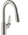 Focus M42 Einhebel-k&uuml;chenmischer 180, Ausziehbrause, - Hansgrohe