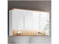 Lomadox - Badezimmer 120cm LED-Spiegelschrank BERMUDA-56 in weiß mit...