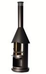 Edelstahlkamin Buschbeck Auckland Dunkelgrau L65 X B65 X H230 Cm