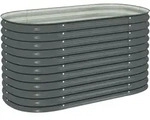 Garten-hochbeet 160x80x81 Cm Verzinkter Stahl Grau - Vidaxl