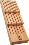 Zwilling Messer Organizer Aus Nat&uuml;rlichem Buchenholz F&uuml;r 12 Messer