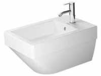 Vero Air Wand- Bidet 37x57cm, mit Überlauf, mit Hahnlochbank, 1 Hahnloch, inkl.