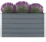 Hochbeet 100 X 100 X 45 Cm Verzinkter Stahl Grau Vidaxl