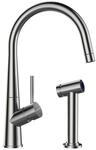 Schock K&uuml;chenarmatur Conos Pro (armatur Plus Seitenbrause) Edelstahl Massiv 