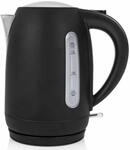 Princess - Wasserkocher Edelstahl Black Steel 1,7l, 2200 Watt, 360&deg; Drehbar