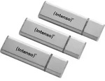 Intenso Usb-stick Alu Line 3521473 Usb 2.0 16gb 3erpack Silber