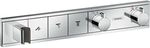 Rainselect - Thermostat-duscharmatur - Unterputz F&uuml;r 3 Verbraucher, Verchromt