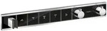 Rainselect - Unterputzarmatur F&uuml;r 5 Verbraucher, Schwarz / Verchromt 15358600 -