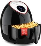 Monzana Hei&szlig;luftfritteuse Xxl Digitales Touch-display 6,5l Led Mit Rezeptheft 1850w