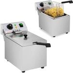 Royal Catering - Edelstahl Gastro Elektro Fritteuse 230 V Kapazit&auml;t 8 L Kaltzone