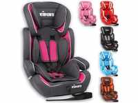 Autokindersitz Kinderautositz Autositz Kindersitz 9-36kg Gruppe 1+2+3 Grau/Pink...