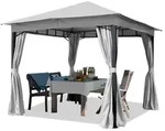 Gartenpavillon 3x3 M Ca. 180g/m2 Dachplane Wasserdicht Pavillon - 4 Seitenteile