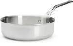 De Buyer Affinity Sauteuse Edelstahl Gerade 24 Cm