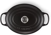 Le Creuset Signature Gusseisen- Braeter Oval 27cm Mattschwarz