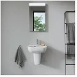 D-code Halbs&auml;ule Aus Keramik 213x215x280mm, Wei&szlig; Hochglanz, Wandh&auml;ngend, F&uuml;r