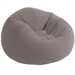 68579 Sessel Aufblasbar Sitzsack Grau Aufblasm&ouml;bel Beanless Bag Chair - Intex