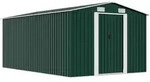 Ger&auml;tehaus 257x392x181 Cm Metall Gr&uuml;n - Vidaxl