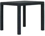 Gartentisch Anthrazit 79x79x72 Cm Kunststoff Rattan-optik Vidaxl