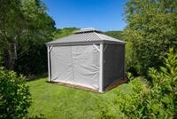 Vorhang-set Passend Zu Messina 12x16, Taupe, Polyester - Sojag