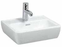Pro a Handwaschbecken, 1 Hahnloch, mit Überlauf, 450x340, weiß, Farbe:...