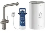 Armatur Und Boiler Grohe Red Duo 303271 M-size L-ausl. Hard Graphite Gb.