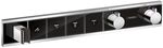 Rainselect - Unterputzarmatur F&uuml;r 4 Verbraucher, Schwarz / Verchromt 15357600 -