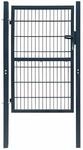 Vidaxl - 2d Zauntor (einzeltor) Anthrazitgrau 106x210 Cm