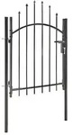 Gartentor Stahl 1x1,5 M Schwarz Vidaxl