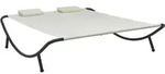 Sonnenliege Stoff Creme - Vidaxl