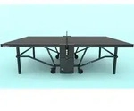 Design Line Outdoor-tischtennisplatte 'sdl Black Outdoor' , Wetterfest, Schwarz,