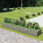 Vidaxl - Gabionen-hochbeet Verzinkter Stahl 450&times;90&times;50 Cm