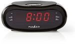 Nedis - Digitaler Radiowecker Led Anzeige Zeitprojektion Am Fm Snooze Funktion Sleep