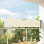 Ausziehbare Seitenmarkise 60&times;300 Cm Creme Vidaxl