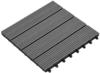 22 Stk. Terrassenfliesen 30 x 30 cm 2 qm wpc Grau vidaXL75679