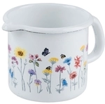 Riess Schnabeltopf &Oslash;10cm 3/4l Flora Emaille