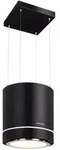 Klarstein - Tron Ambience Inselabzugshaube &Oslash;38cm Umluft 540m3/h Led Schwarz