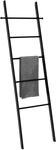 Wenko - Handtuchleiter Loft Aus Bambus, Handtuchhalter, Schwarz, Bambus Schwarz -