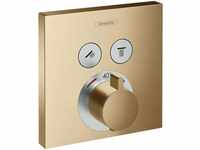 hansgrohe ShowerSelect Thermostat, Unterputz, 2 Verbraucher, 15763, Farbe: Bronze