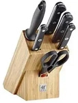 Gourmet Set De Messer, 7-teilig (messer, Sch&auml;rfer, Schere & Block), Edelstahl,