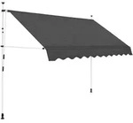 Einziehbare Markise Handbetrieben 250 Cm Anthrazit - Vidaxl