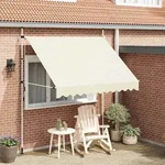 Einziehbare Markise Handbetrieben 250 Cm Cremewei&szlig; - Vidaxl