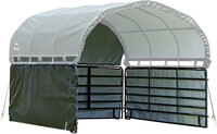 Shelterlogic - Folien Weidezelt Seitenverkleidung Ohne Stahlgestell Gr&uuml;n 370x150 Cm